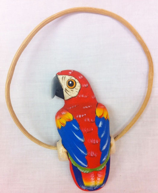 Fair Trade Wooden Hand Made Parrot