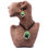 Thumbnail: Green Tree of Life Jewellery Set