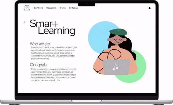 High-fidelity prototype of SmartLearning Preview