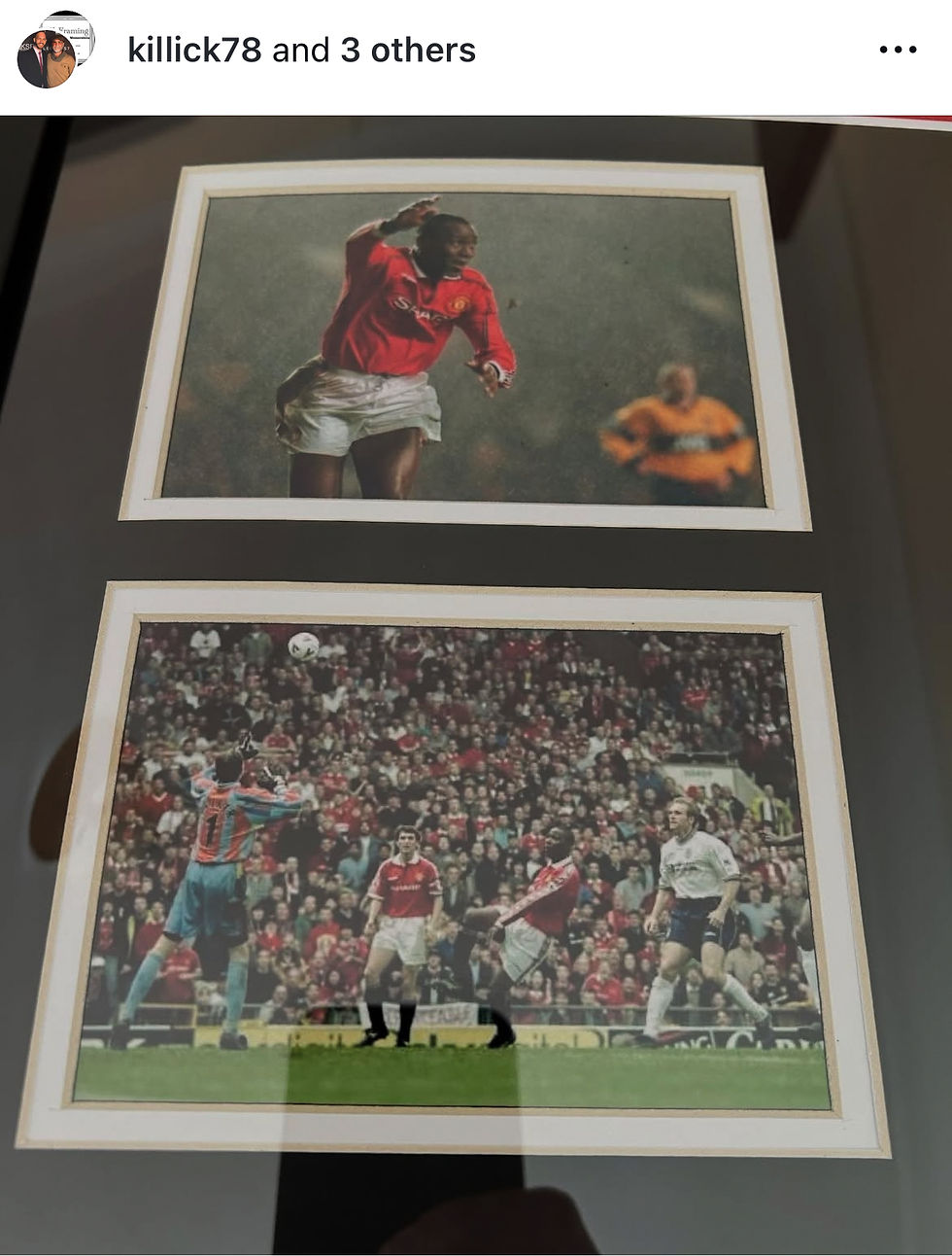 Thumbnail: Andy Cole Signed & Framed 1998-2000 Manchester United Home Shirt