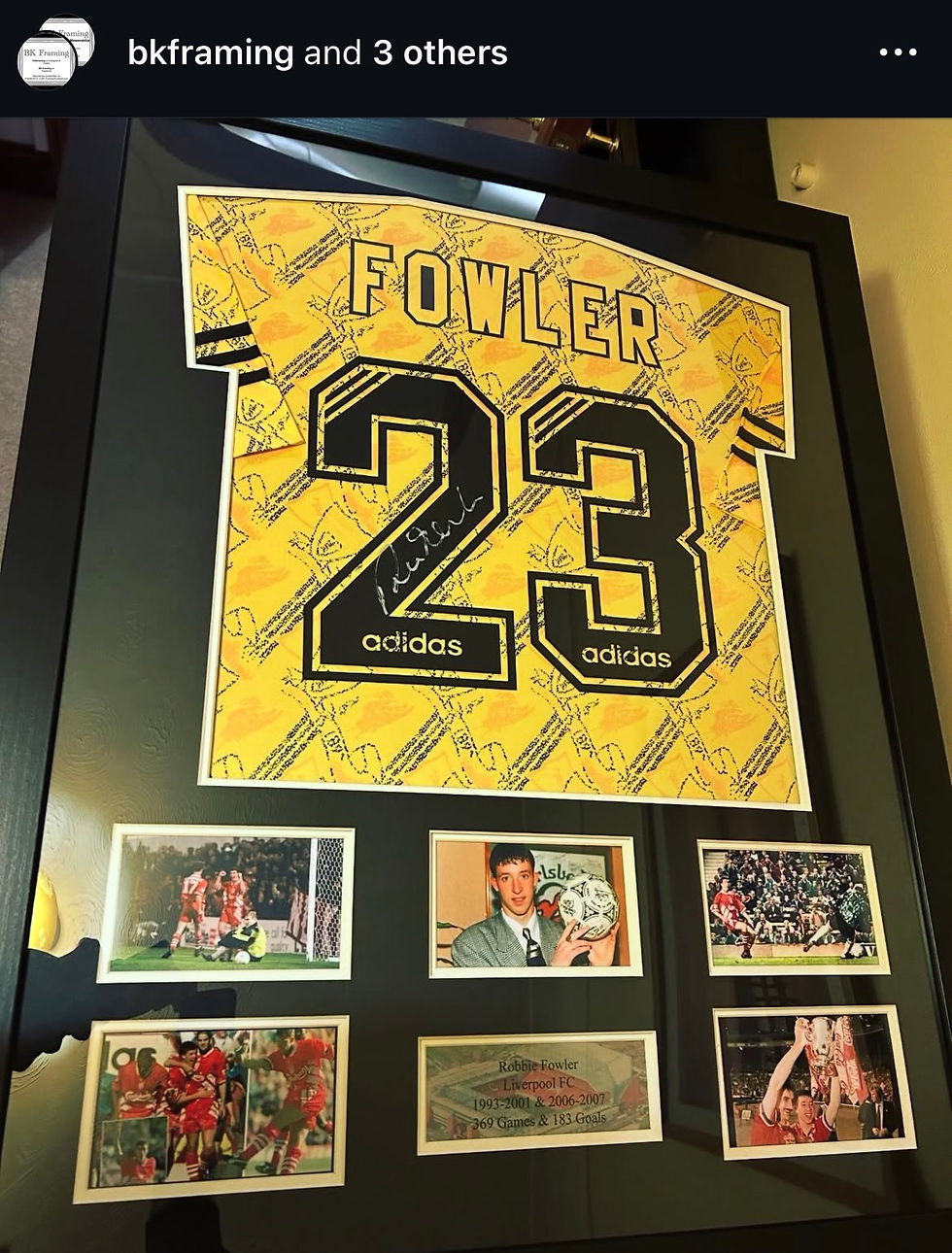 Thumbnail: Robbie Fowler Signed & Framed 1994/95 Liverpool Third Shirt 