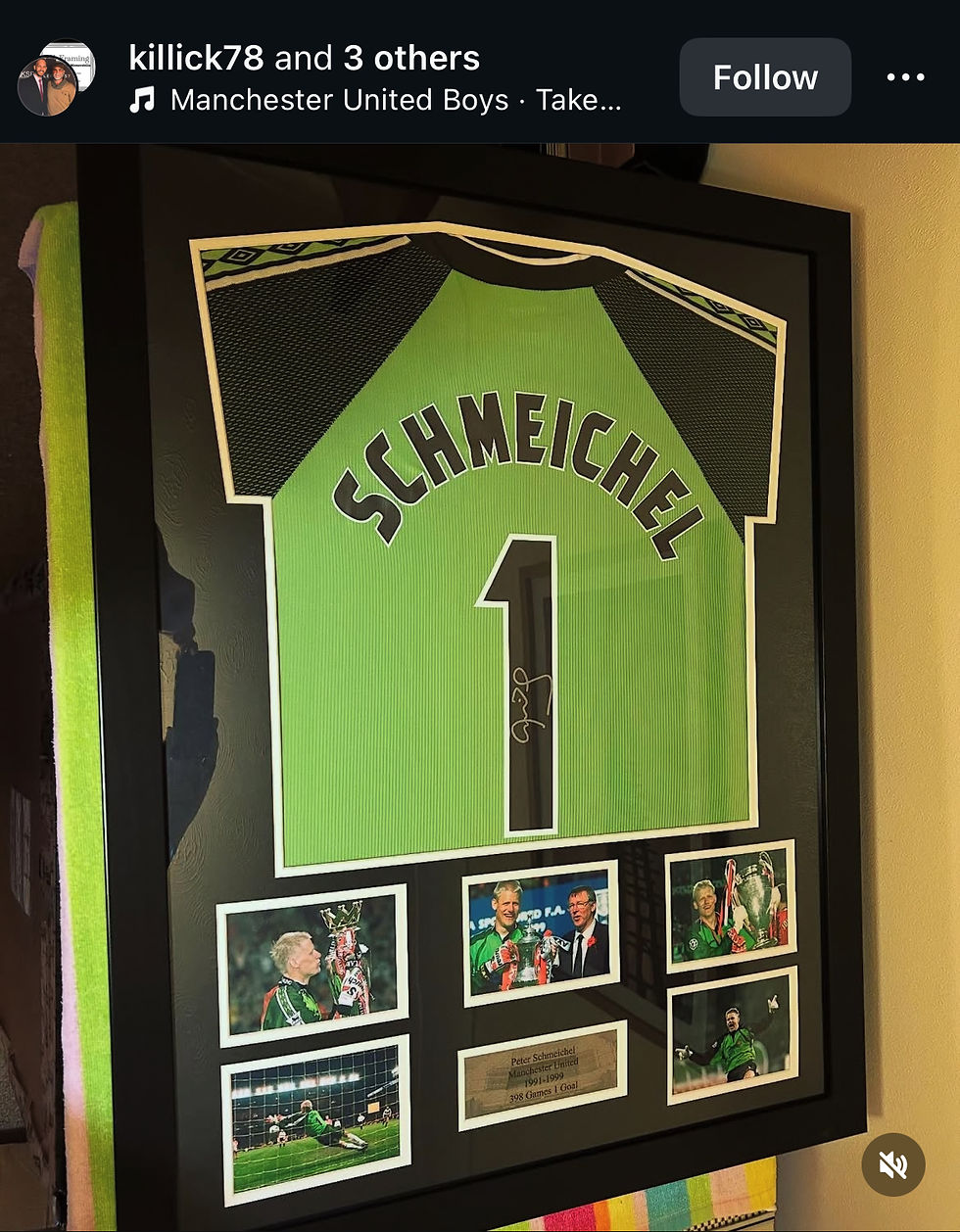 Thumbnail: Peter Schmeichel Signed & Framed 1999 Manchester United Champions League Final