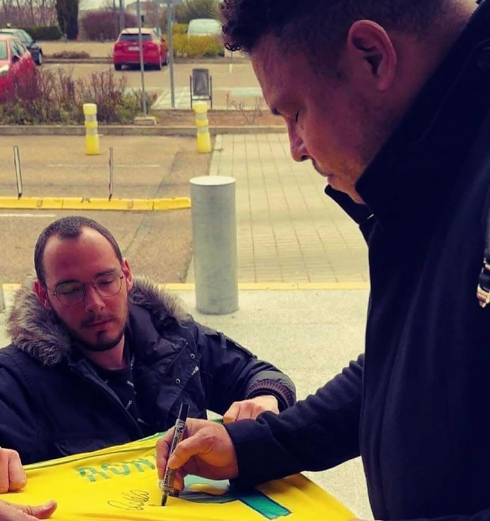 Thumbnail: Ronaldo ‘R9’ Signed & Framed 1998 Brazil  World Cup Shirt