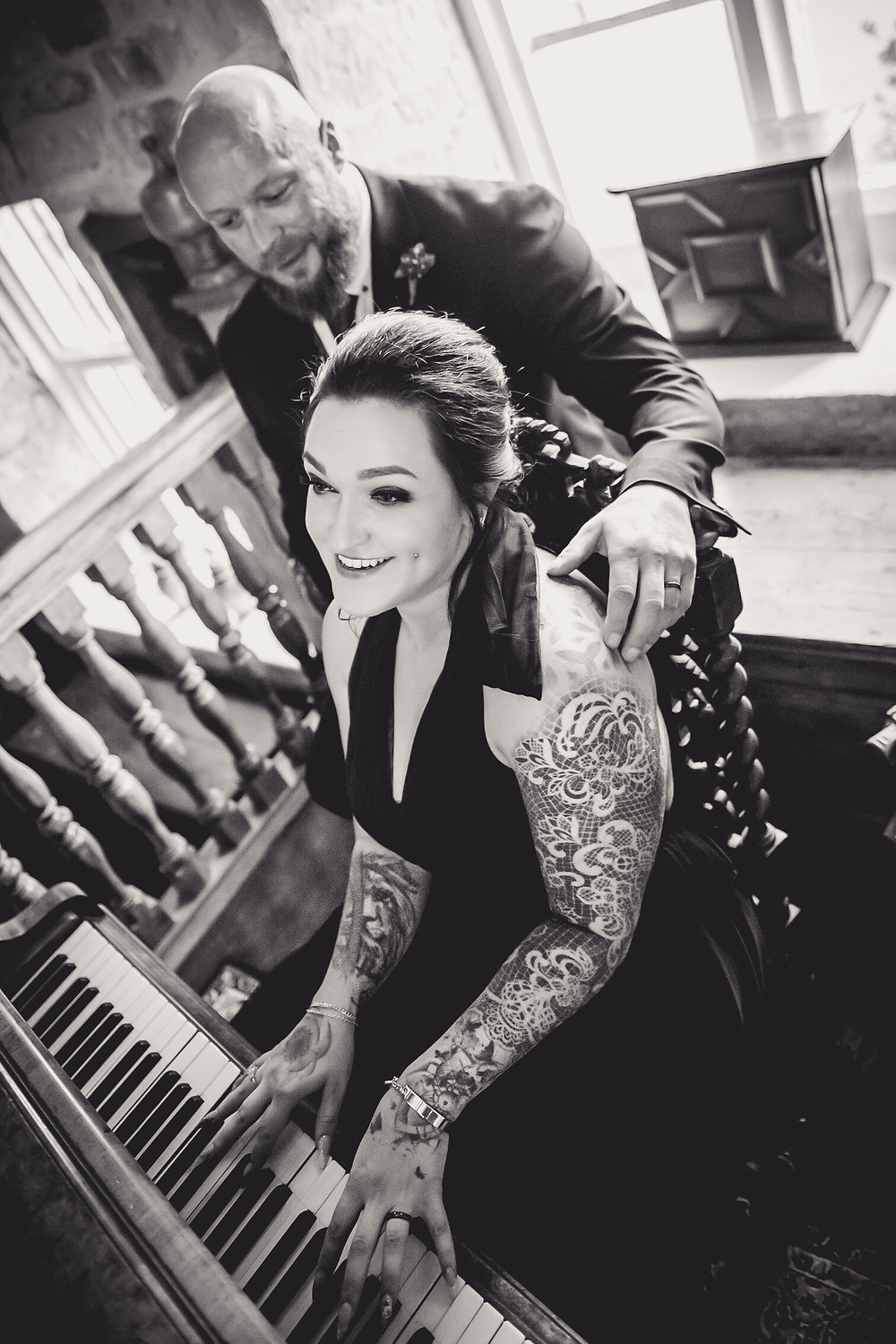 Playing the Piano at Allington Manor
