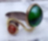silver ring with stones