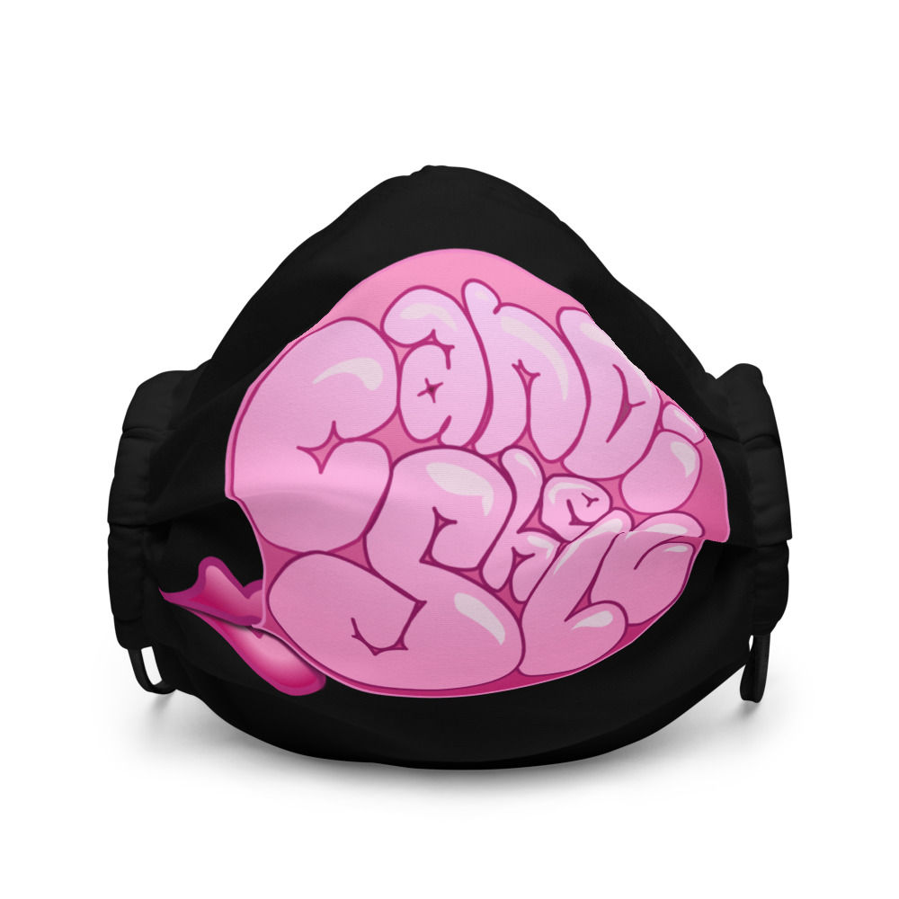Bubblegum Candi logo face mask