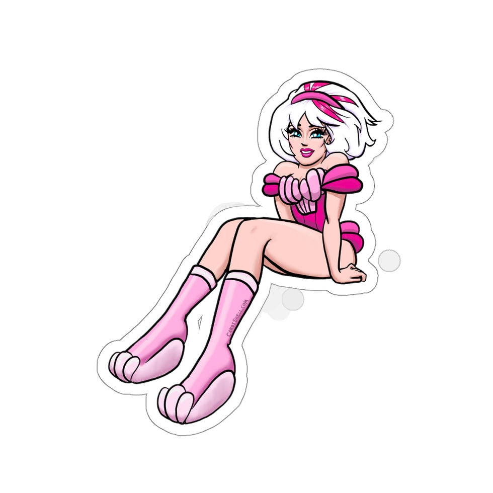 Thumbnail: Candi Shellboots Kiss-Cut Stickers