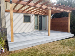 Trex Back Deck & Privacy Wall