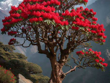 STATE TREE OF UTTARAKHAND-Rhododendron arboreum/Burans/Buransh