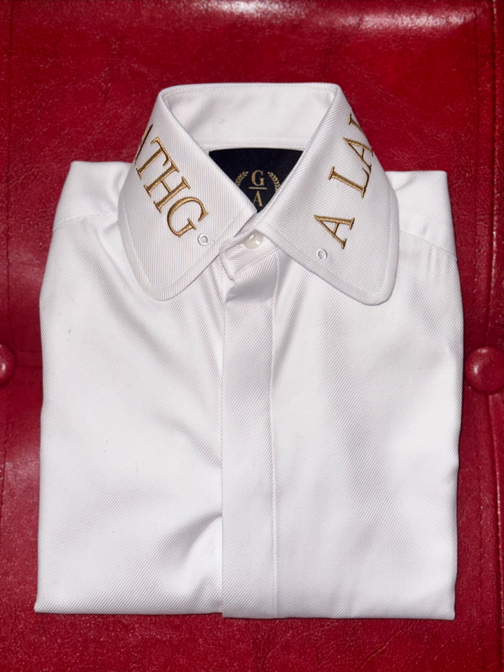 Brand Embroidered Dress Shirt