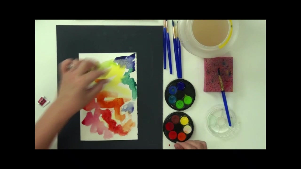 How to use salt in watercolor