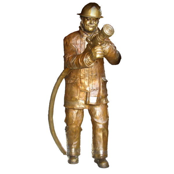 Fireman Sculpture — artwork by Colette Pitcher