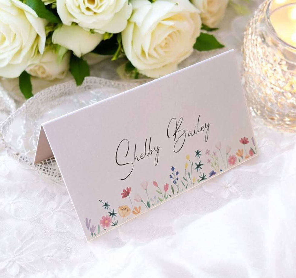 Wedding place cards