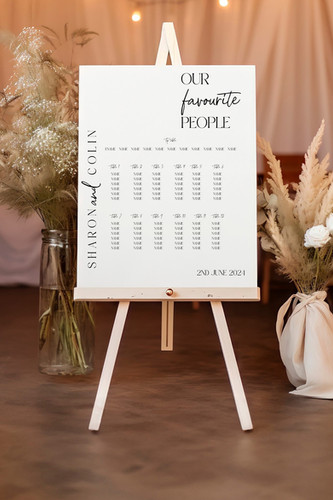 DECAL ONLY table plan vinyl sticker | Customised by Sharon