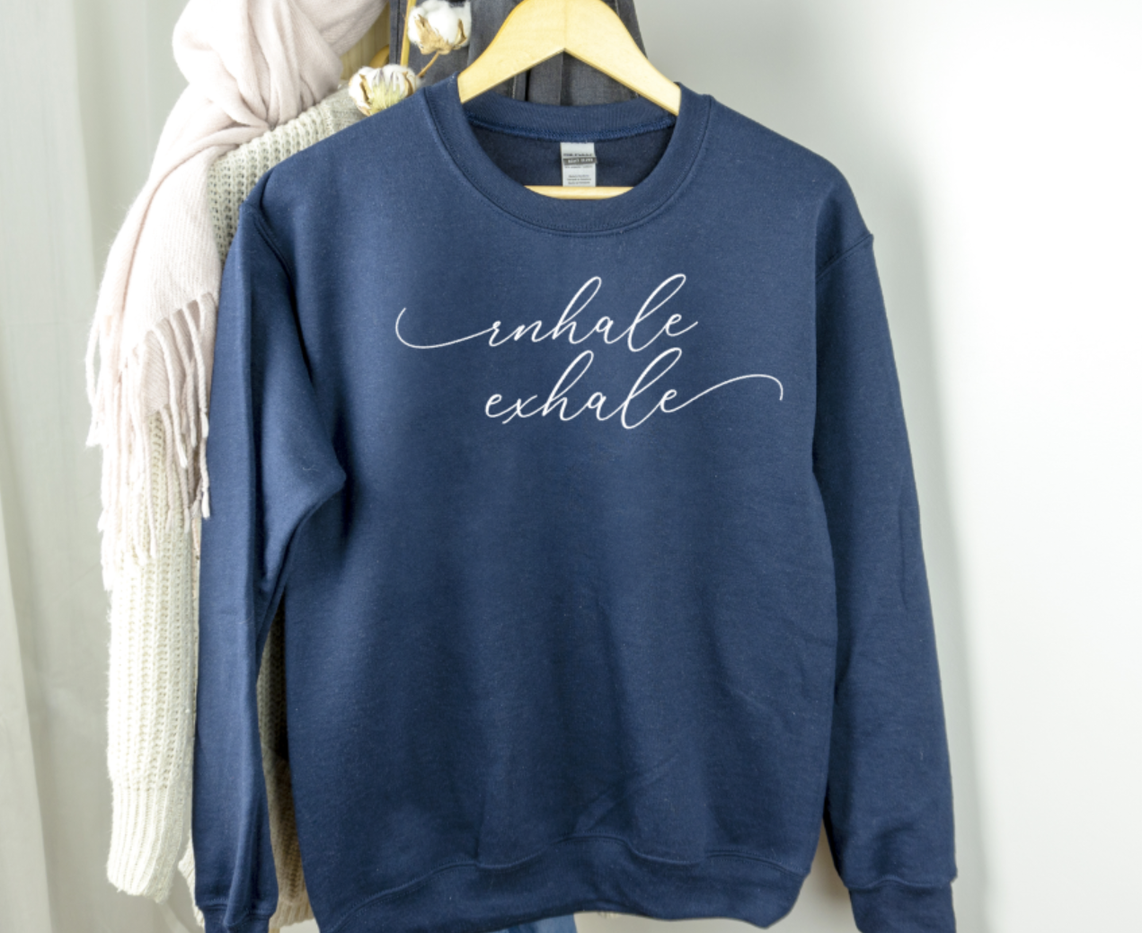 inhale exhale sweater