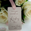 Thumbnail: wedding reserve this seat cards with satin ribbon. Beautiful wedding tags