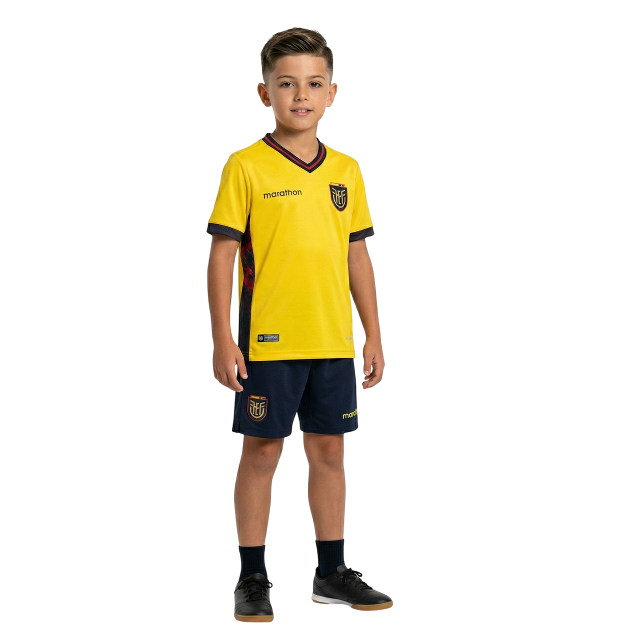 ECUADOR KIDS NATIONAL TEAM HOME SOCCER KIT - JERSEY AND SHORTS SET
