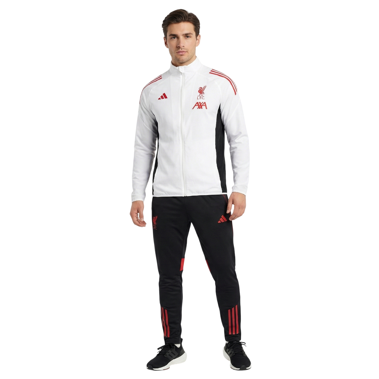 ADIDAS LIVERPOOL FC PRESENTATION TRACKSUIT 25/26 - WHITE/BLACK/RED