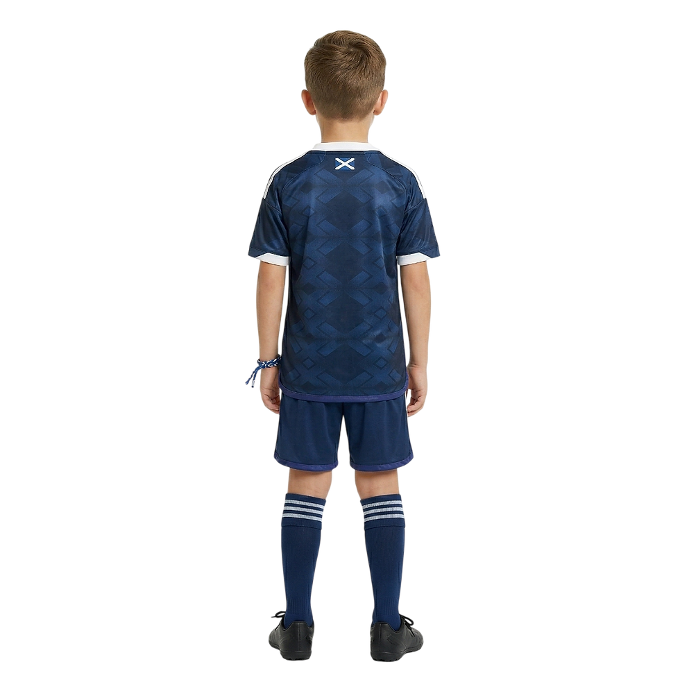 Thumbnail: SCOTLAND NATIONAL TEAM KIDS' FULL FOOTBALL KIT - HOME EDITION