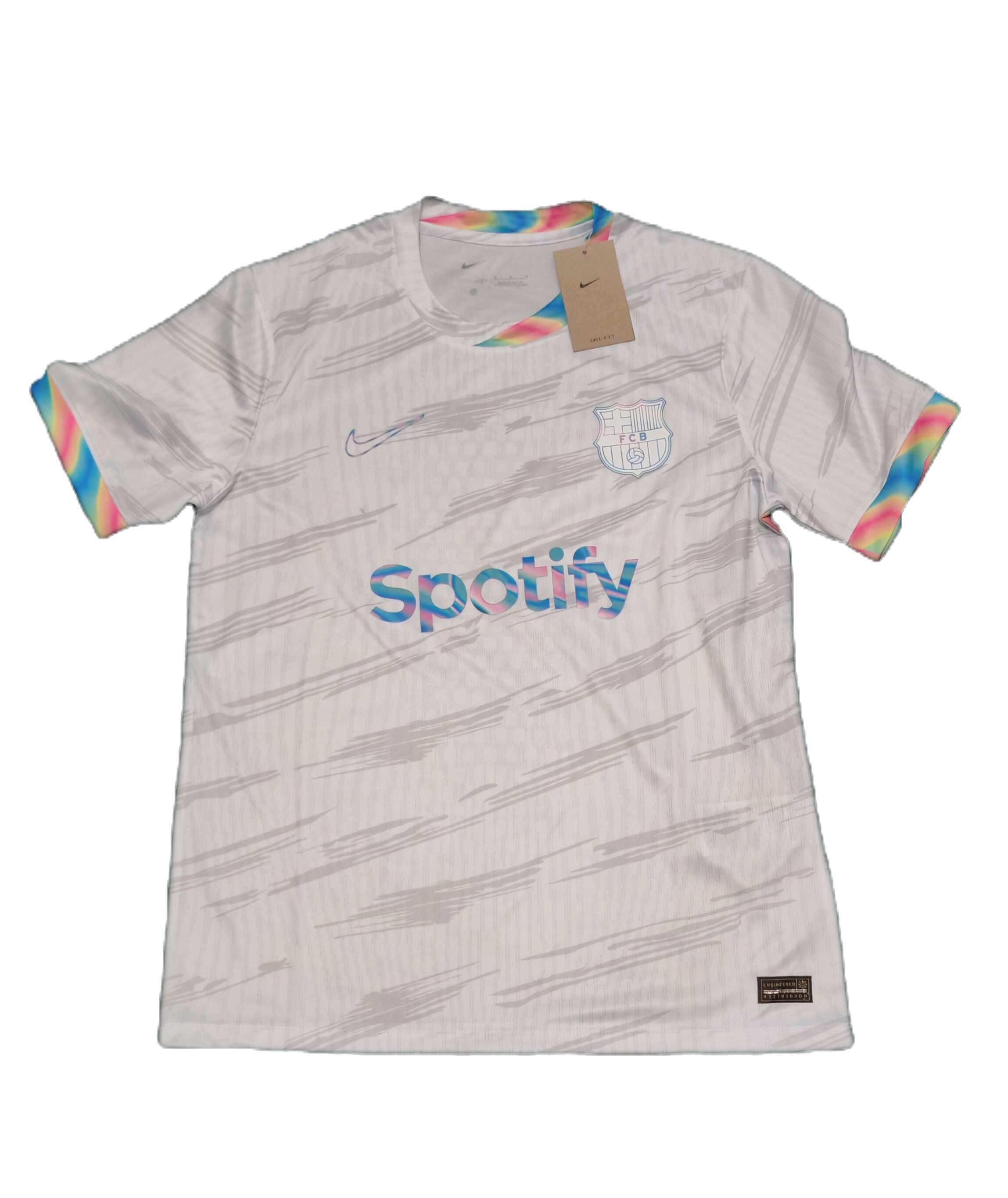 Barcelona White Pride jersey