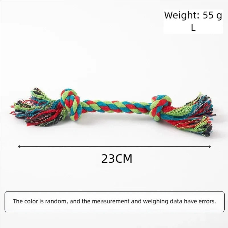 Thumbnail: Prezia Pet™ CottonKnot Chew Toy – Durable Dental Rope for Small Dogs