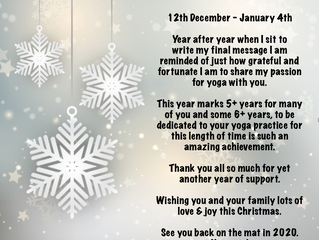 XMAS CLOSURE