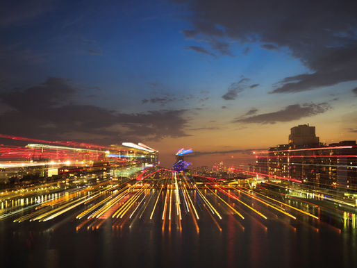 Beautiful shot of an amazing cityscape during a sunset