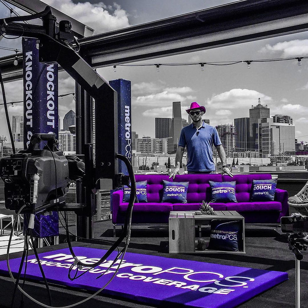 Metro PCS Purple Couch