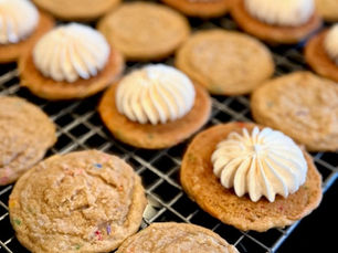 Cookies on a cooling rack