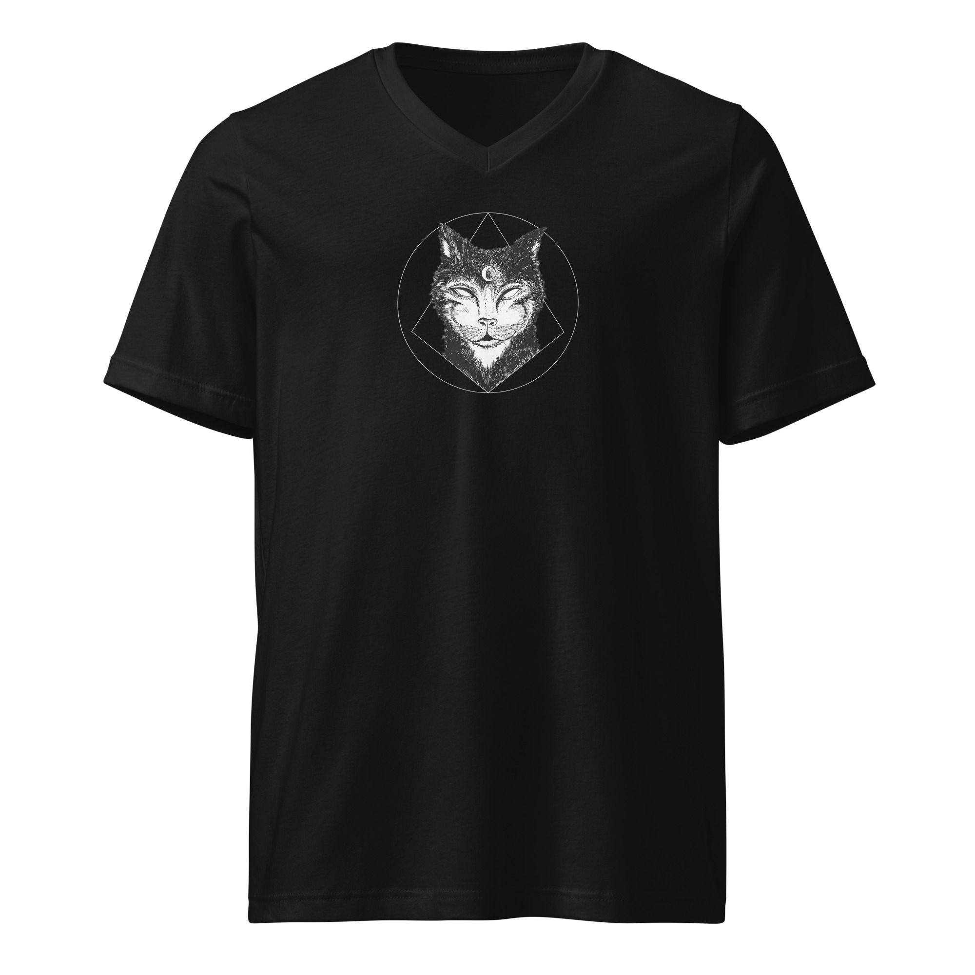 Kitty - Short Sleeve V-Neck T-Shirt