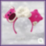 Thumbnail: Stuffed Strawberry Bear MEar 4-piece Set ITH Digital Machine Embroidery Design
