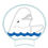 Thumbnail: Beluga Whale MEar Add-on ITH Machine Embroidery Design