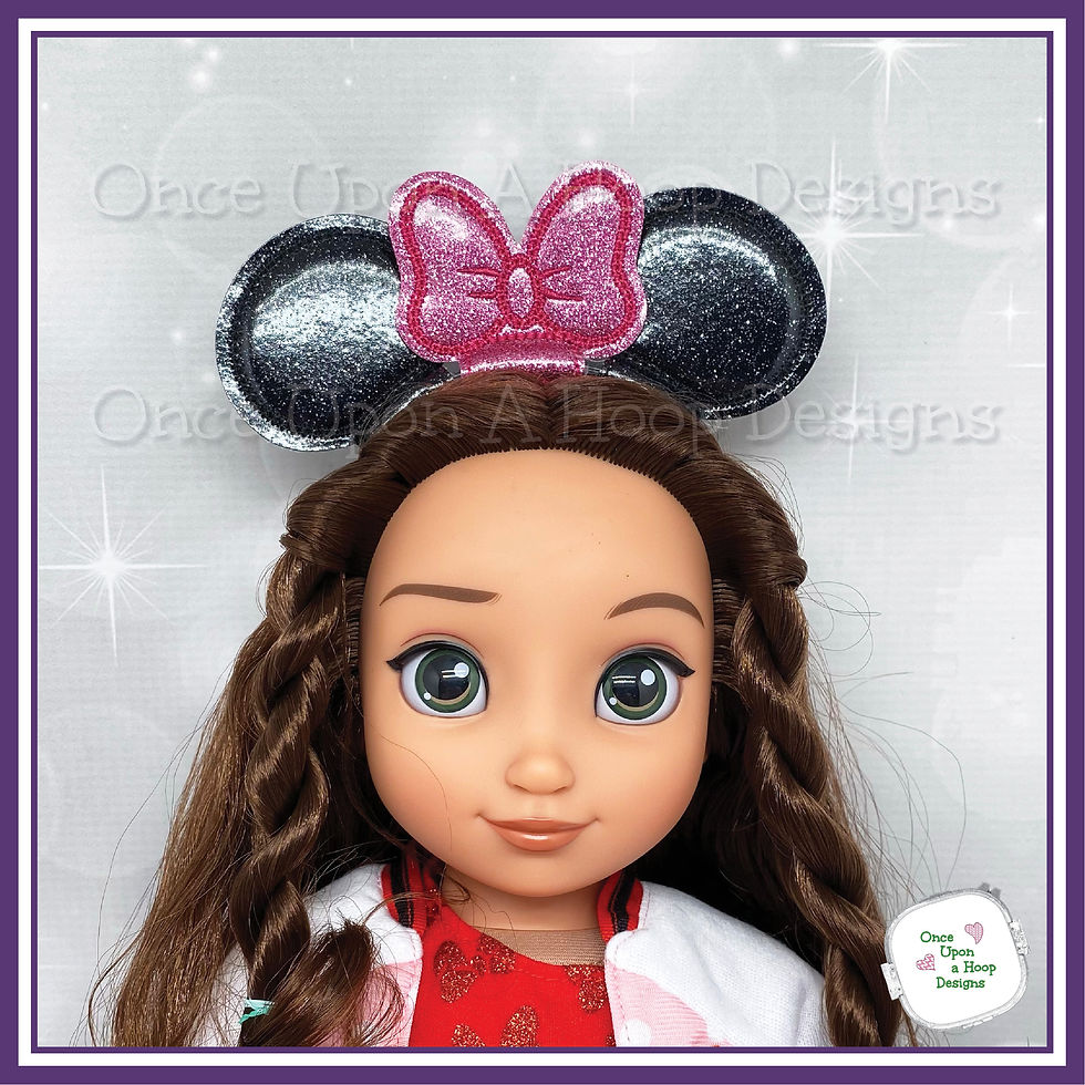 Thumbnail: STL for 18" Doll Sized Headband 3D Printer Design - INSTANT Download