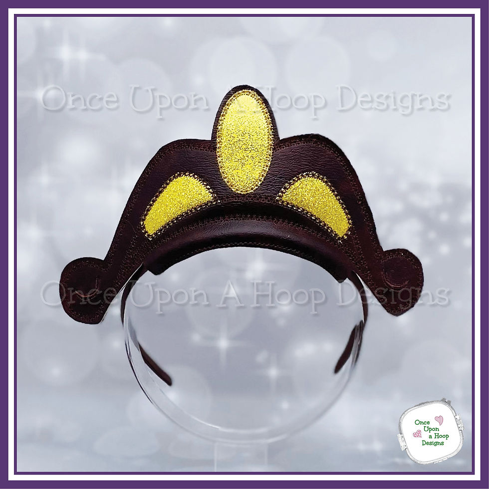 Thumbnail: BB Castle Steward Clock Headpiece ITH Digital Machine EmbroideryDesign