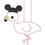 Thumbnail: Snap Tab:  Mr Mouse Hat Flamingo - ITH Digital Embroidery Design