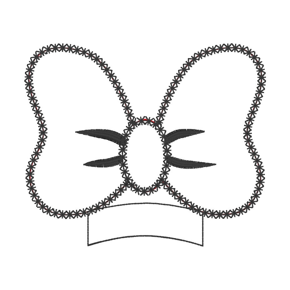 Thumbnail: All About that Cheer MEars (3 Pieces) ITH Machine Embroidery Design