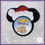 Thumbnail: Mr Mouse Santa Park Button Holder 2 vers ITH Machine Embroidery Design