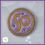 Thumbnail: WDW 50th Anniversary Medallion Feltie ITH Digital Embroidery Design