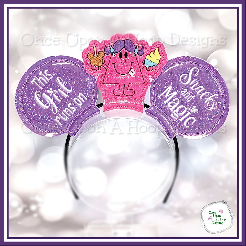 Snacks & Magic MEars Set (3 Pieces) ITH Embroidery Design