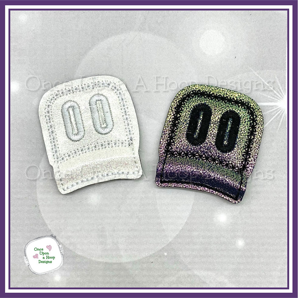 Thumbnail: Button-Hole Center for 3D Bows Add-On ITH Digital Machine Embroidery Design