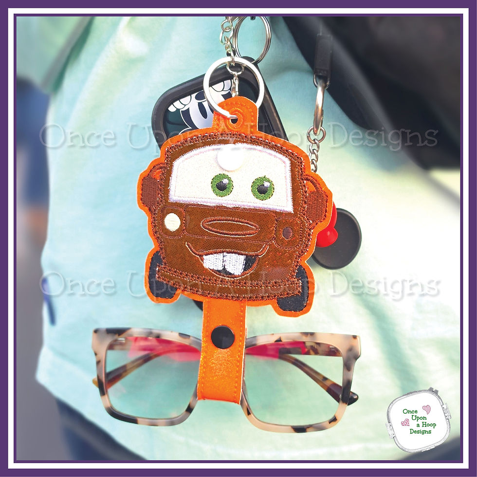 Thumbnail: Cars - Tow Truck Mouse Head MEars Headband Holder ITH Embroidery Design
