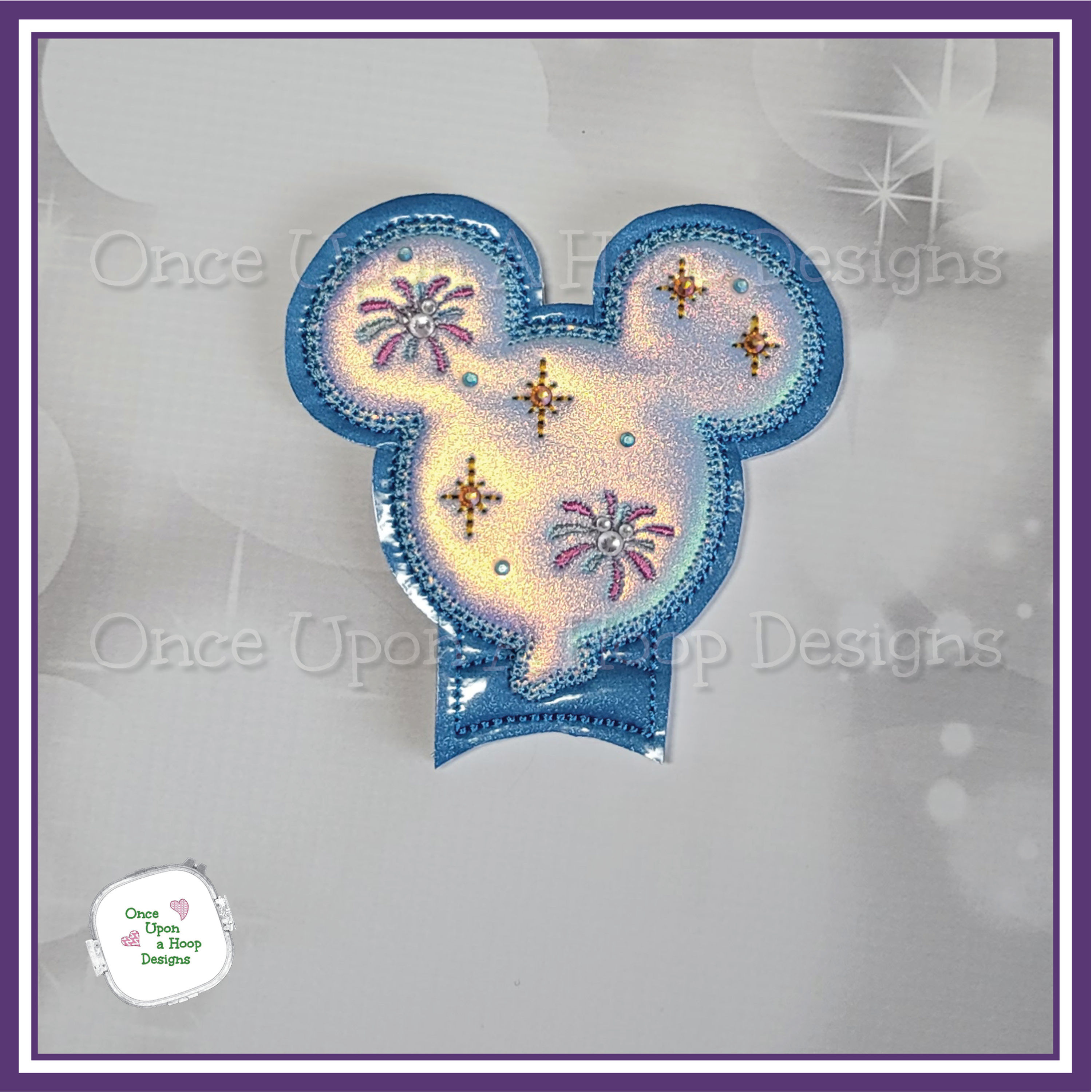 Puffy Mr Mouse Shaped Celebration Balloon Add-on ITH Machine Embroidery