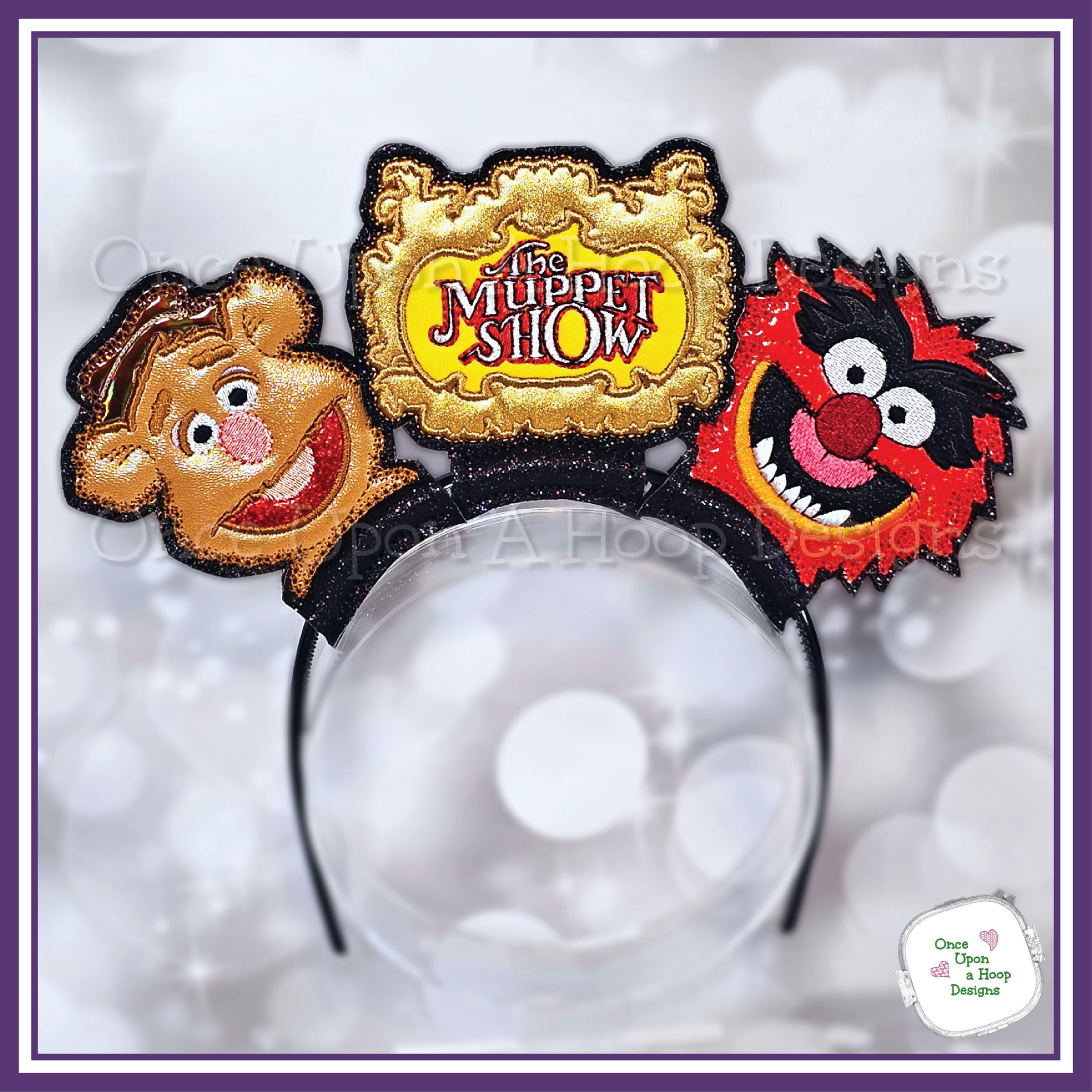 Puppet Show Bear, Drummer & Marquee MEar (3 Piece) ITH Embroidery Design