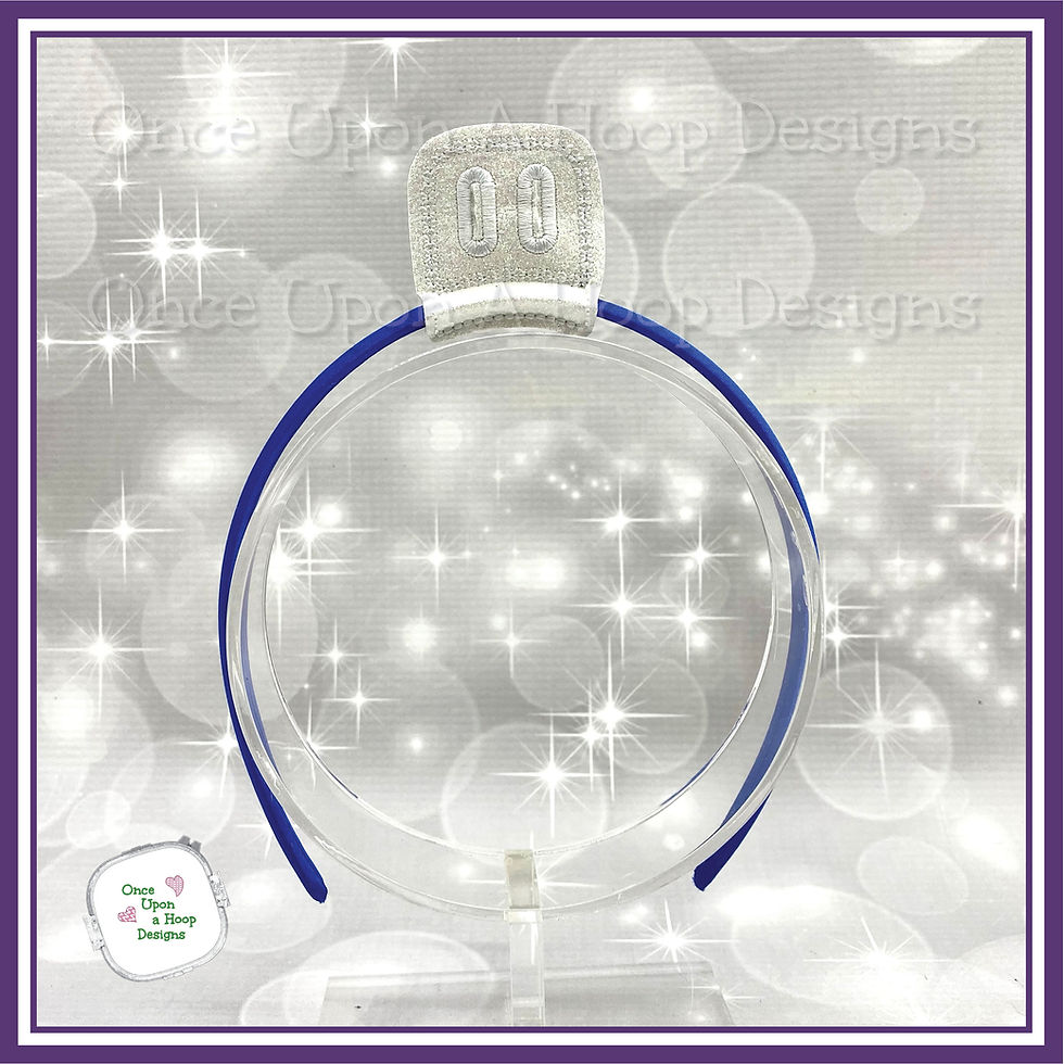 Thumbnail: Button-Hole Center for 3D Bows Add-On ITH Digital Machine Embroidery Design