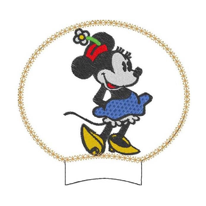 Thumbnail: Classic Ms Mouse MEar Add-on ITH Digital Machine Embroidery Design