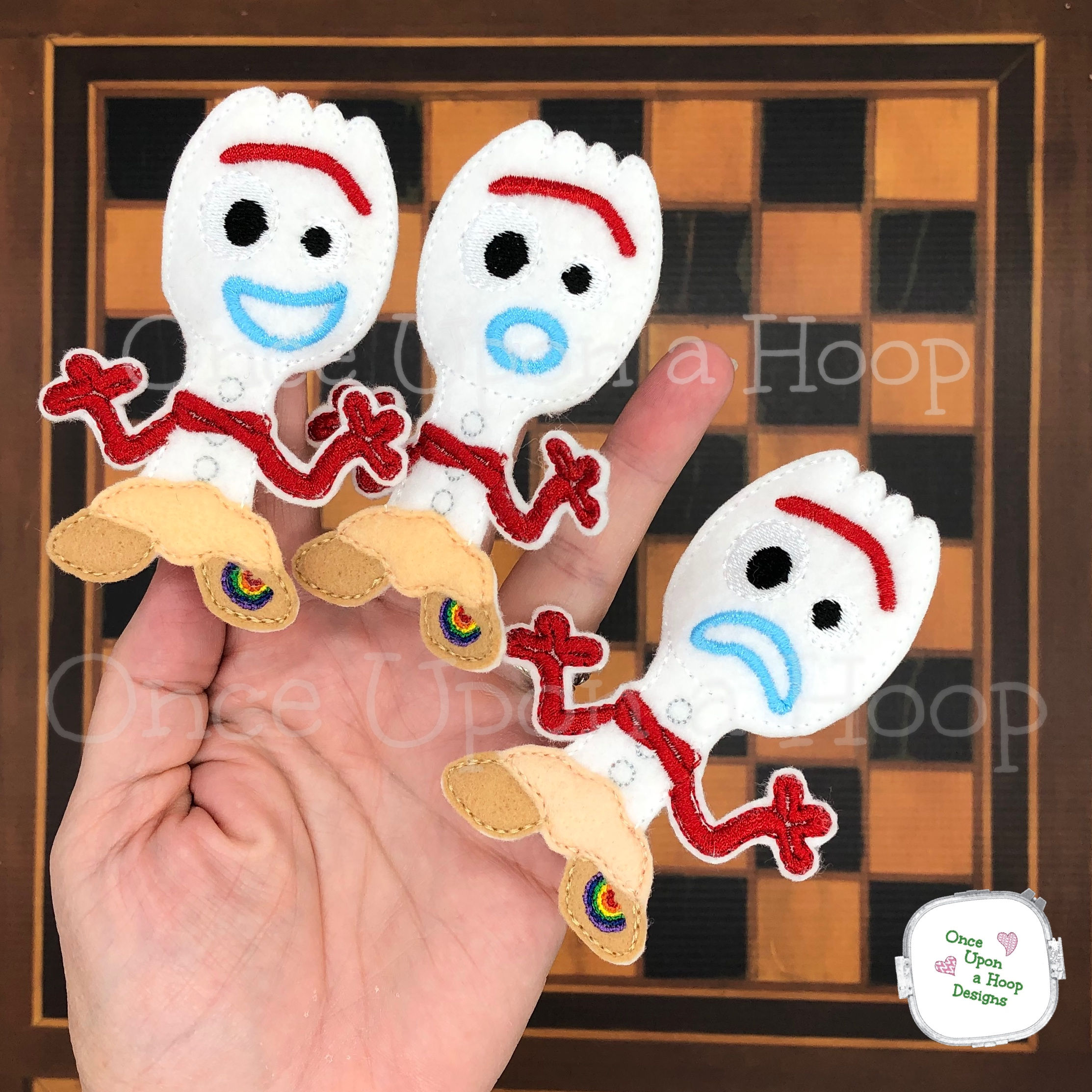 Finger Puppet: T.S. Spork ITH Digital Embroidery Design