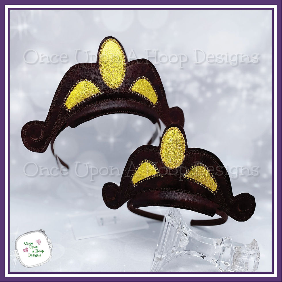 Thumbnail: BB Castle Steward Clock Headpiece ITH Digital Machine EmbroideryDesign