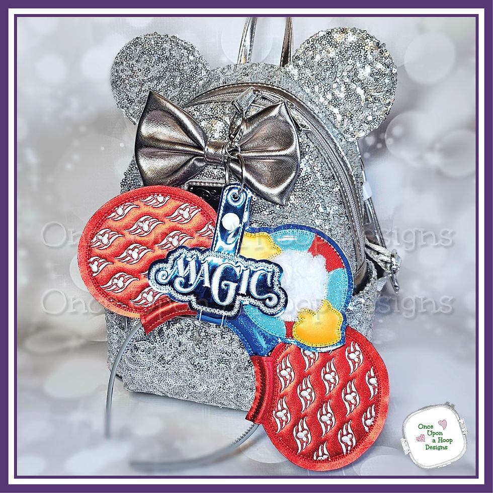 Thumbnail: DCL Cruise Ship Magic MEars Headband Holder ITH Embroidery Design