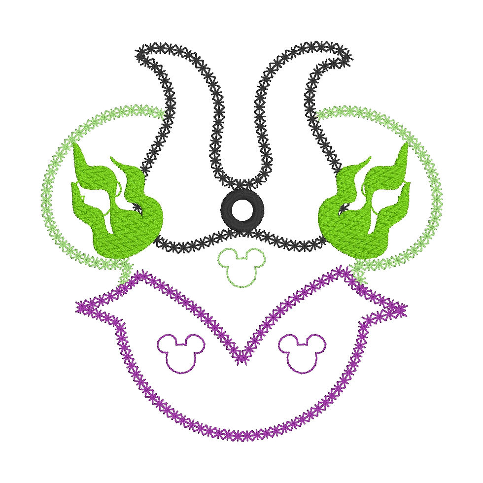 Thumbnail: Sleeping Princess Evil Fairy Dragon Pin Holder Lanyard ITH Machine Emb Design