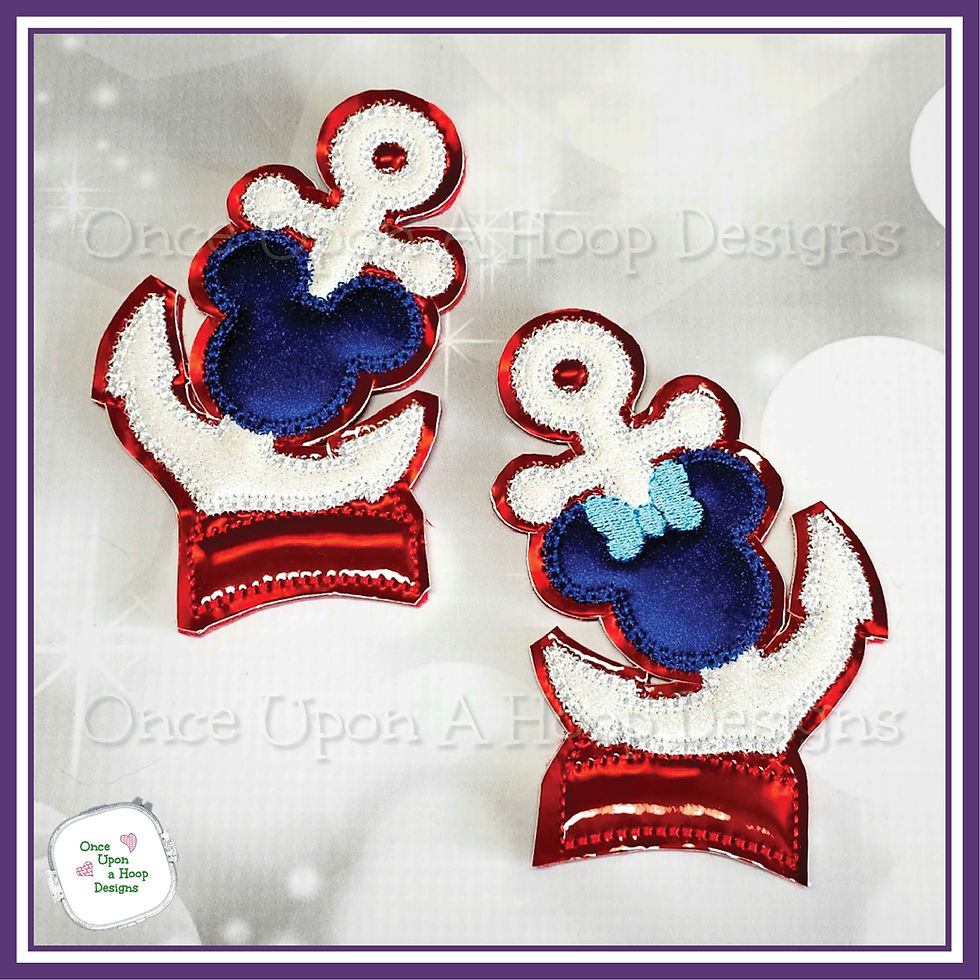 Thumbnail: Ms Mouse Anchor Center Add-on ITH Machine Embroidery Design
